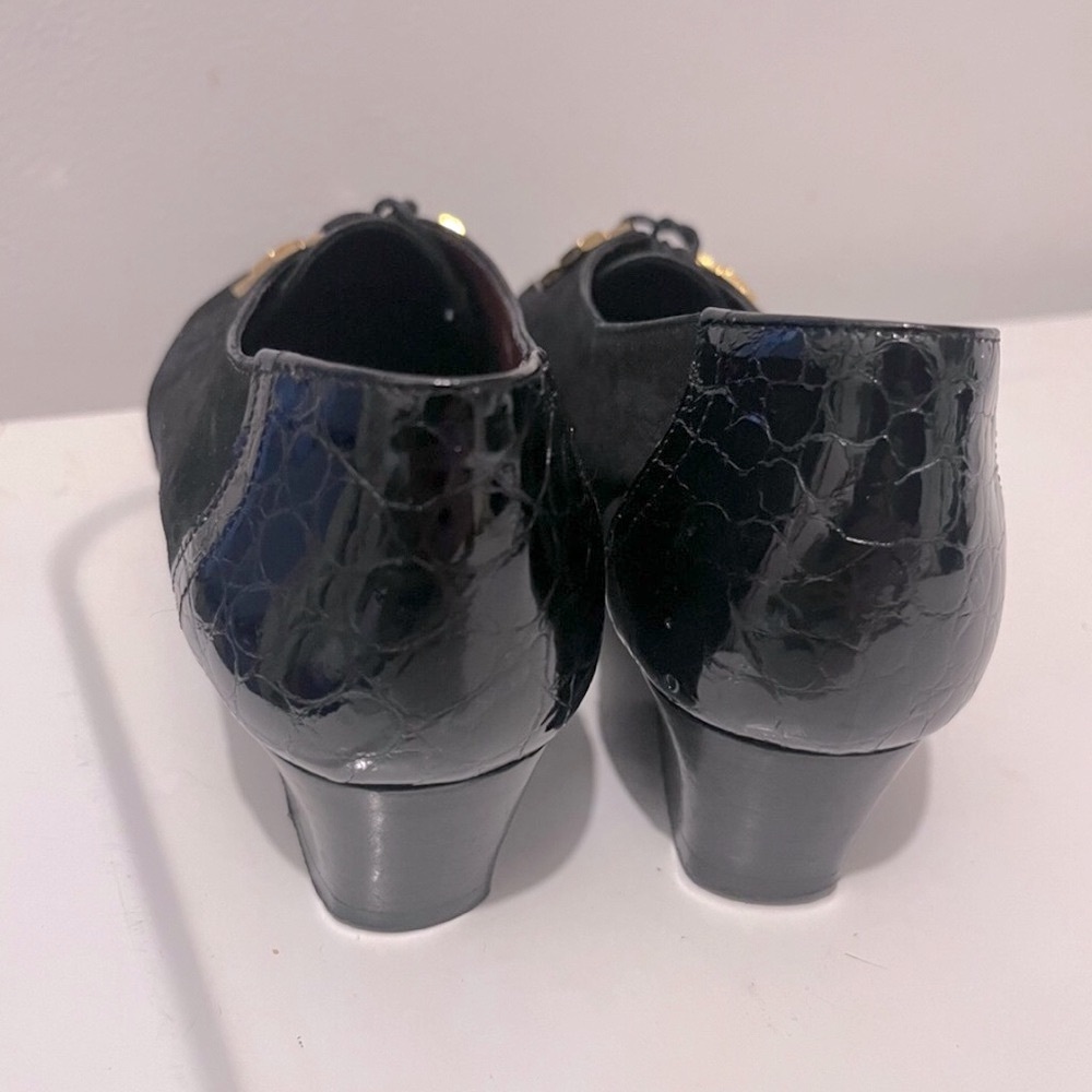 Roberto capucci Italian black loafers shoes 6.5 B - Picture 2 of 7